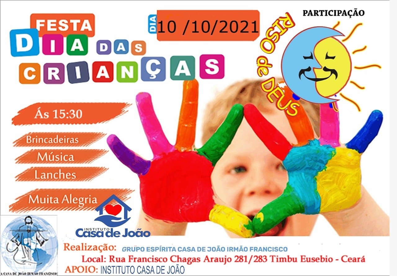Convite da Festa do Dia das Crianças de 2021