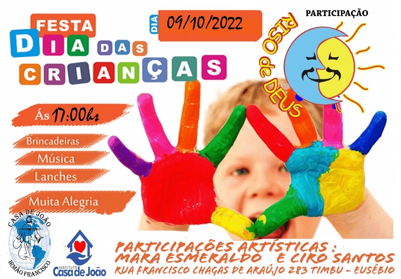 Convite da Festa do Dia das Crianças de 2022
